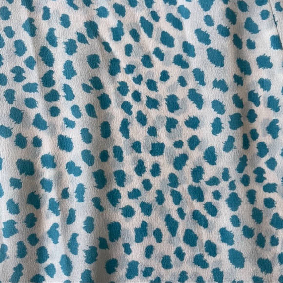 BRAND NEW Joie Patterned 100% Silk Racerback Tank Top in Porcelain Lagoon - Picture 4 of 4